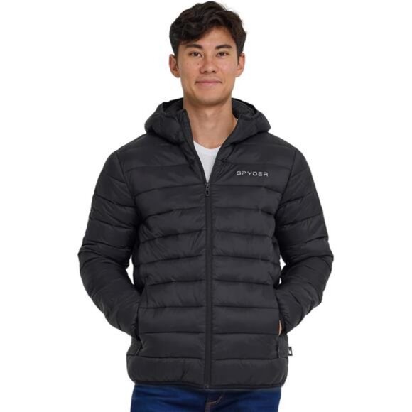 Packable Puffer Jacket Men with Hood Lightweight Winter Jackets for Men